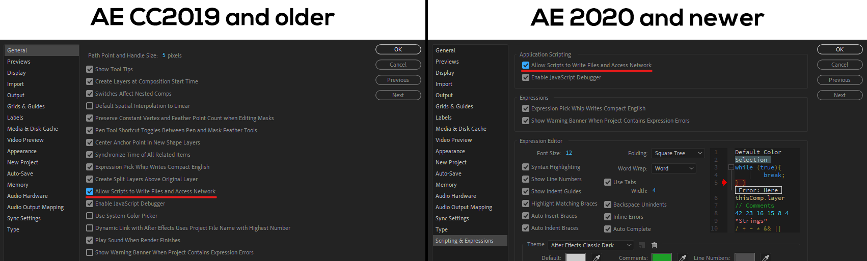 Allow Scripts to Write Files and Access Network