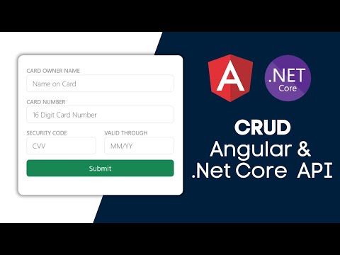 Video Tutorial for Asp.Net Core 7.0 Web API and Angular 16 CRUD