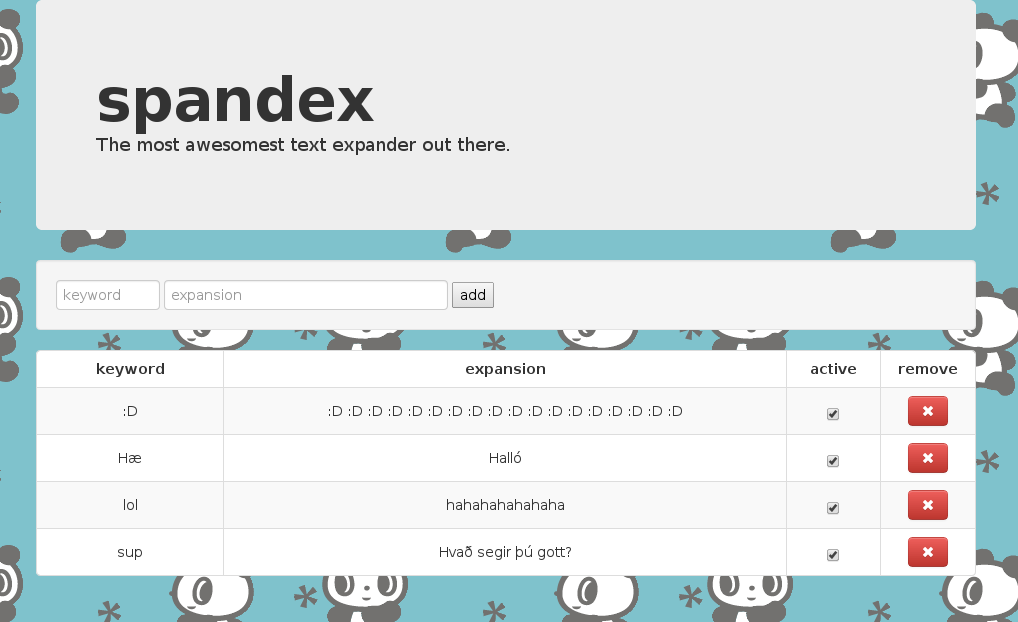 configurable expansions