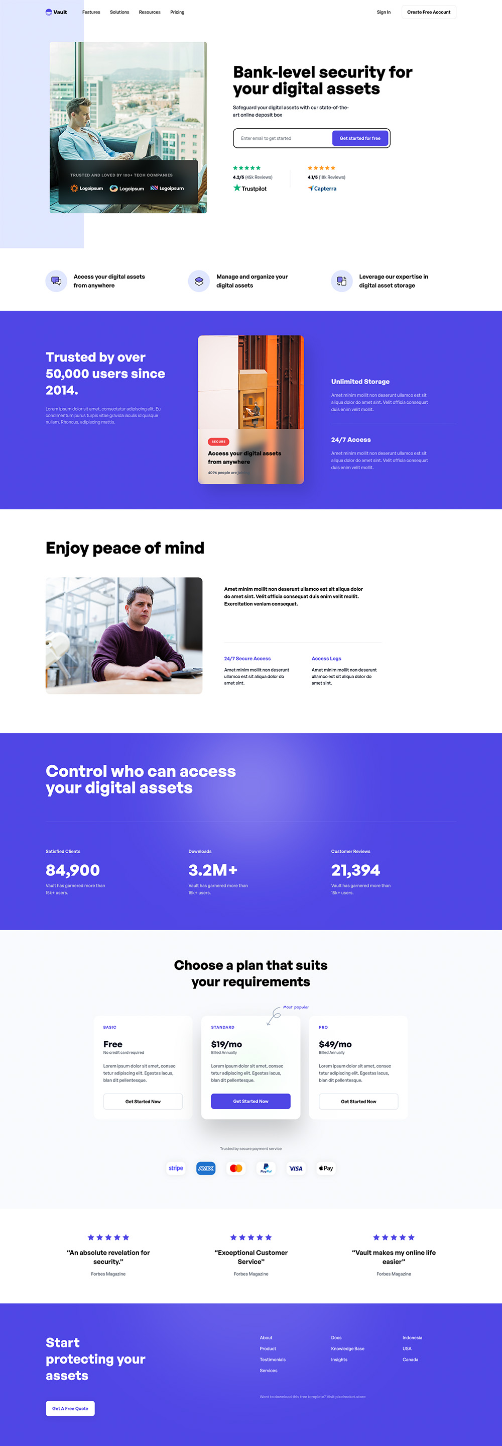 Tailwind CSS Responsive HTML Saas Landing Page Template