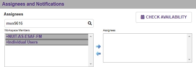 Assignee Search by Member NetID