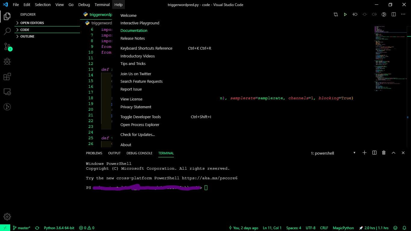 Menu-overview (details)