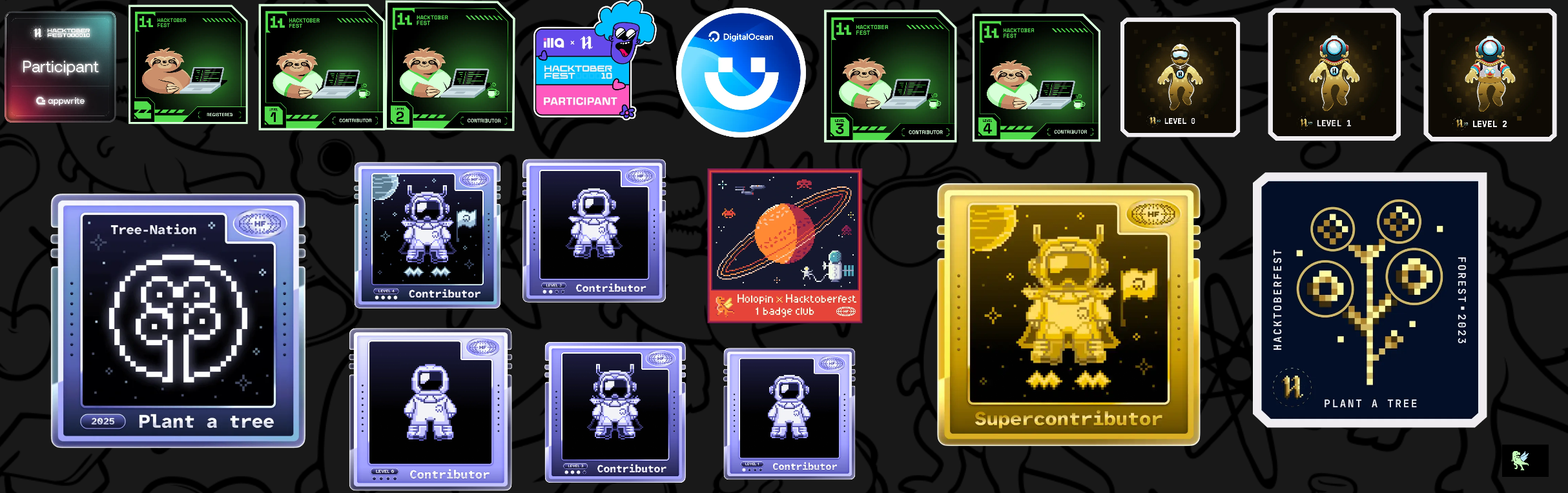 An image of @amanbind898's Holopin badges, which is a link to view their full Holopin profile