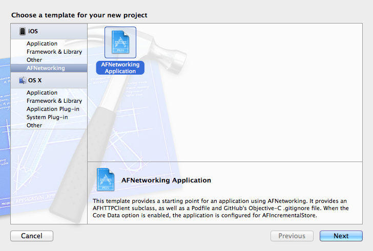 Xcode Project Template Screenshot 1