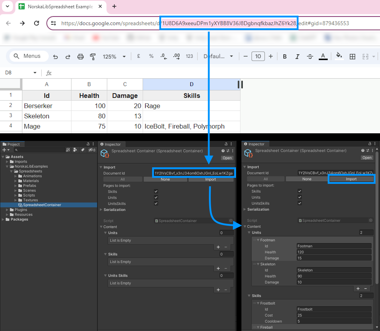 GitHub - NorskaGames/NorskaLib.Spreadsheets: Unity Editor tool, which ...