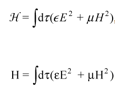 Hamiltonian equation requiring treatment distinction to retain meaning