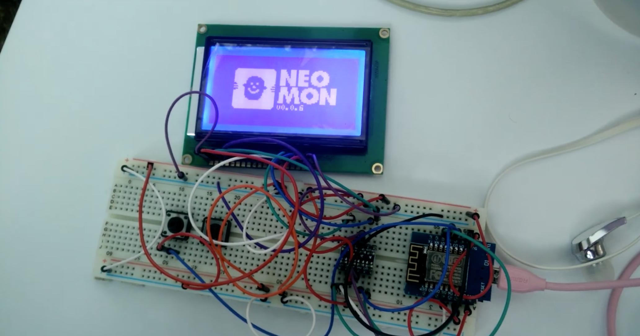 NEOMON on Breadboard