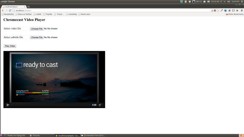 Chromecast Video Player screenshot