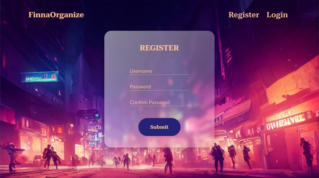 login page