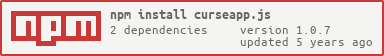 curseapp.js on npm