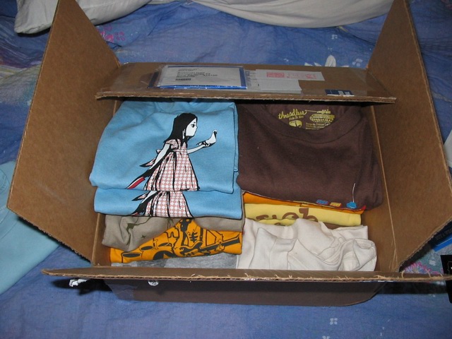 Threadless package freshly opened