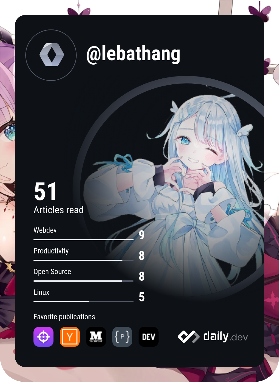 Lê Bá Thắng's Dev Card