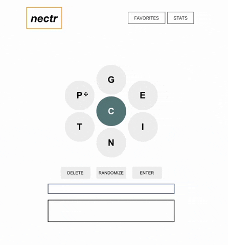 Gif of Nectr App