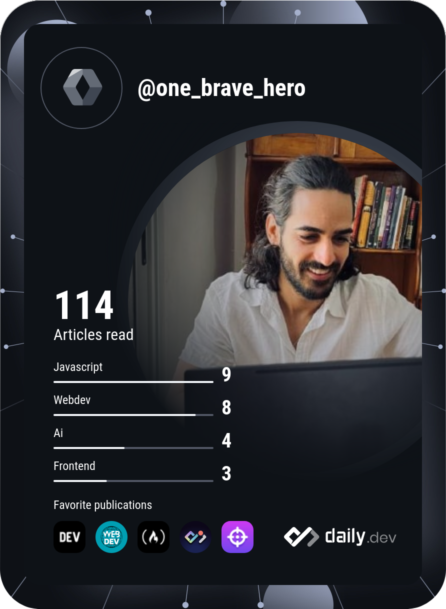 Anthony Diaz's Dev Card