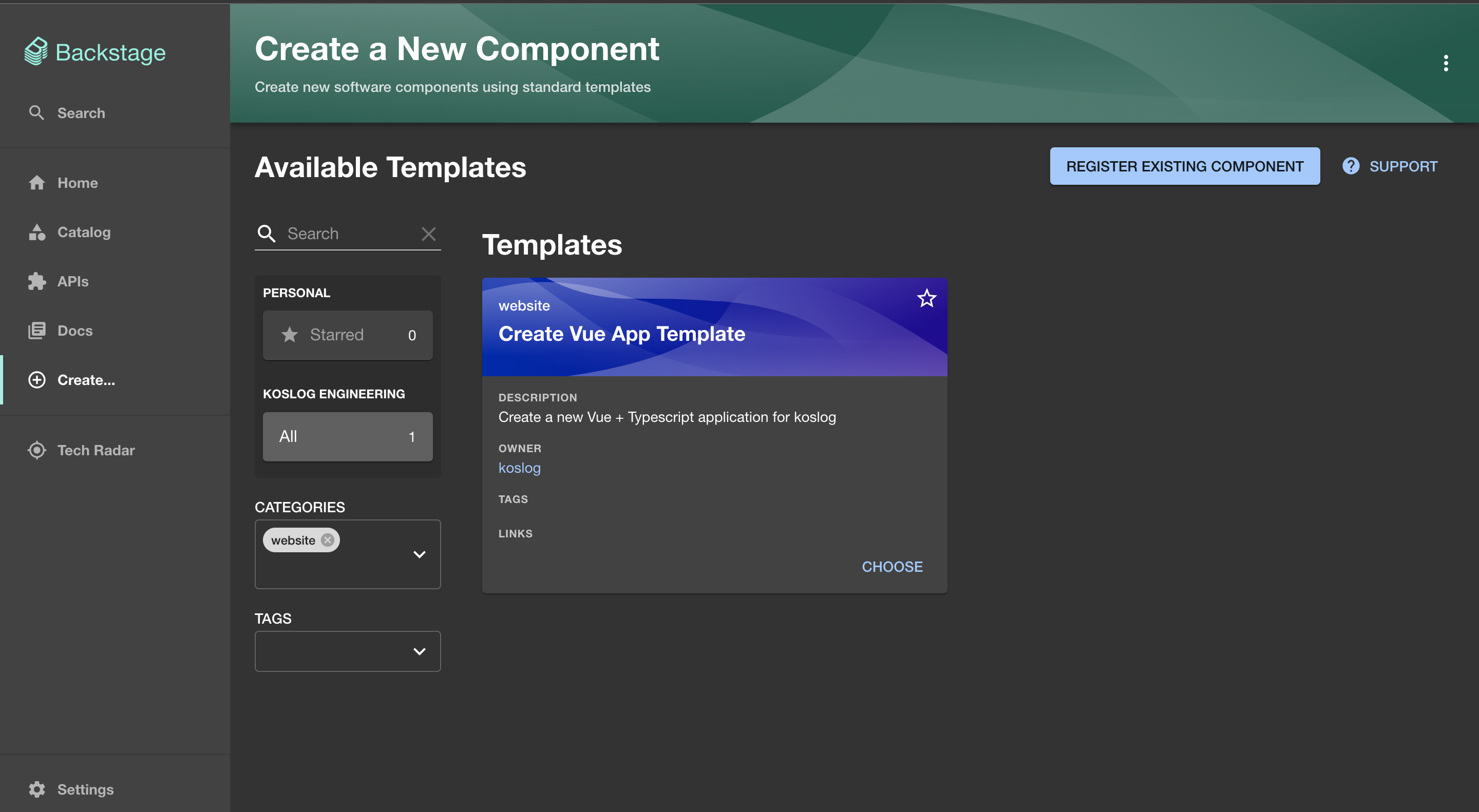 Software templates