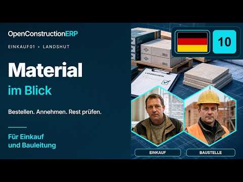 Material und Teillieferung verfolgen