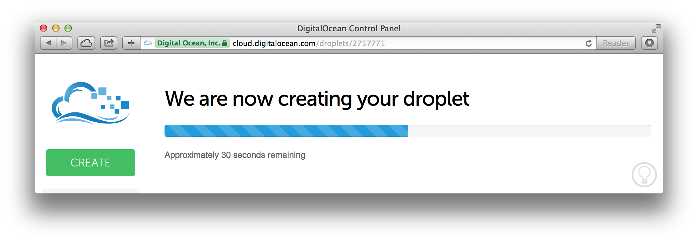 Digital Ocean booting