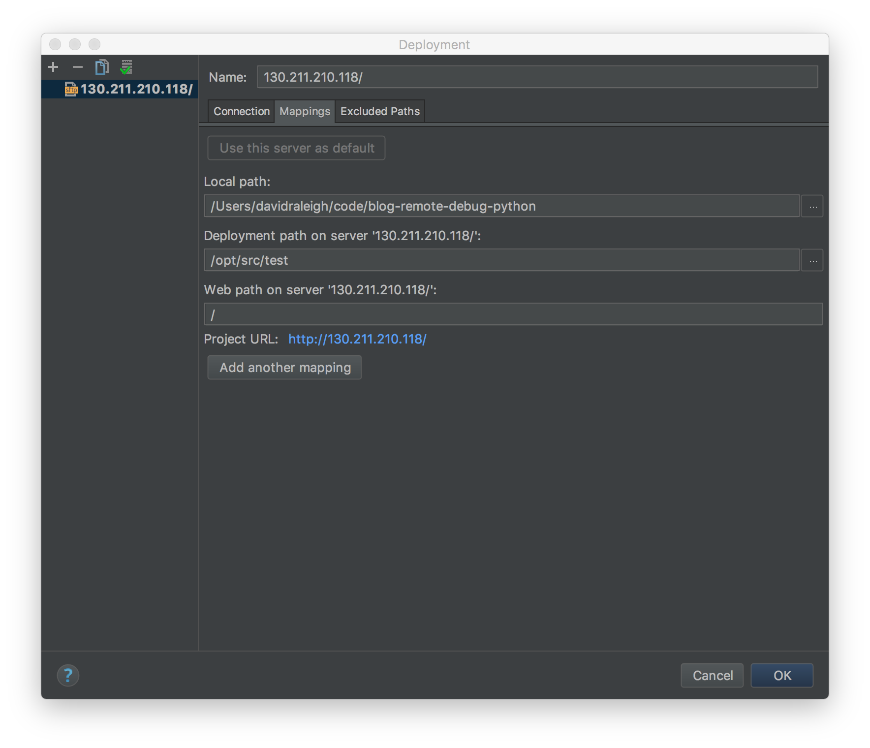 Deployment Path Mappings