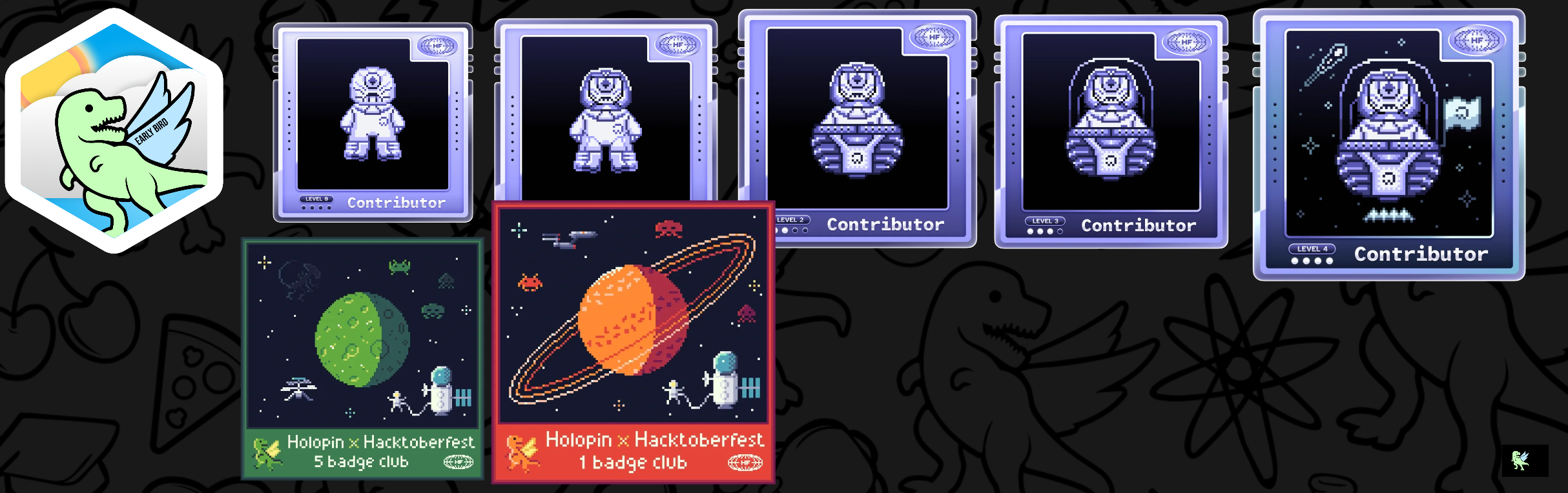 An image of @sreejacodedev's Holopin badges, which is a link to view their full Holopin profile