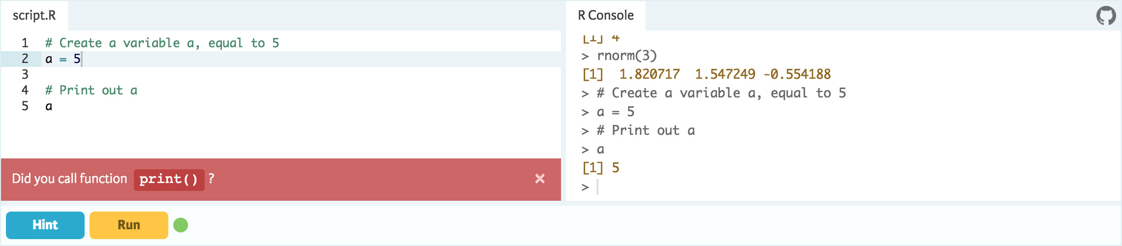 DataCamp Light example 2