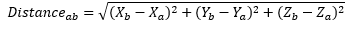 Distance Formula for three dimensions