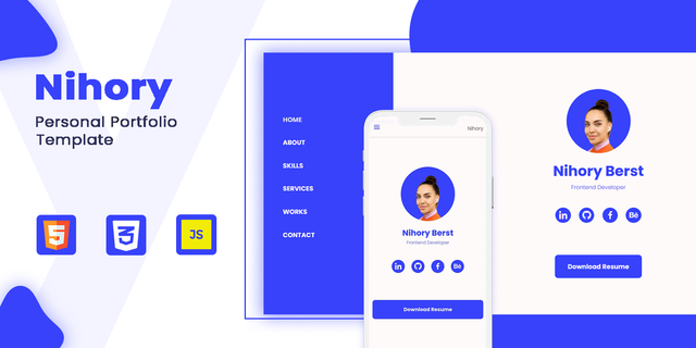 Nihory - Portfolio site template