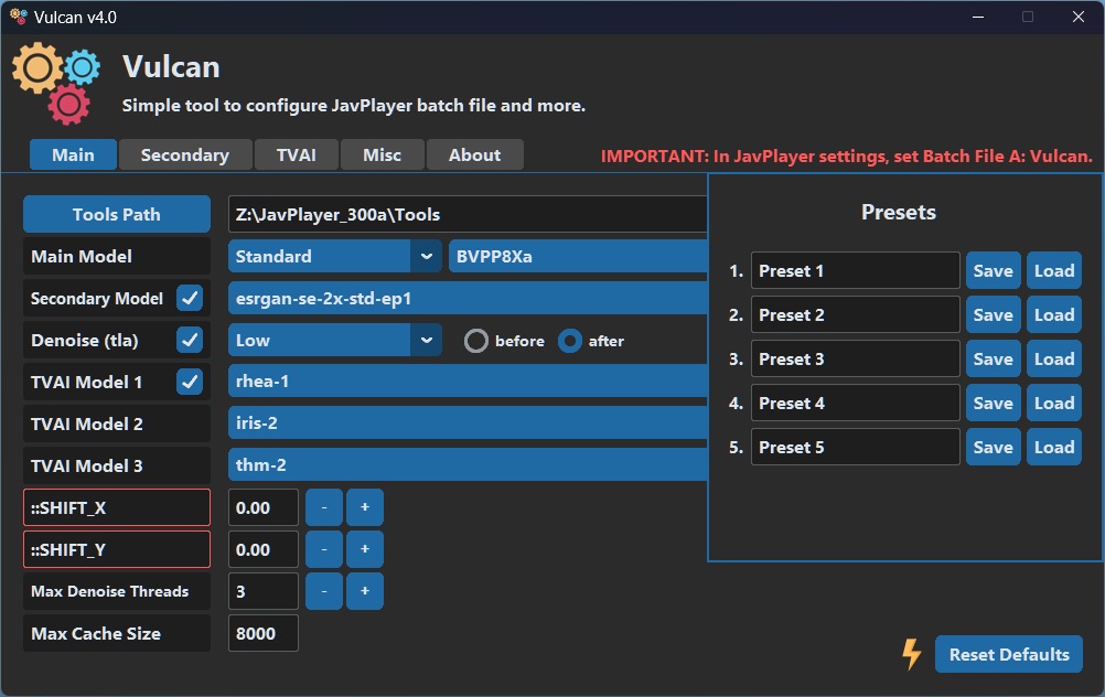 Smart settings with error-prevention logic