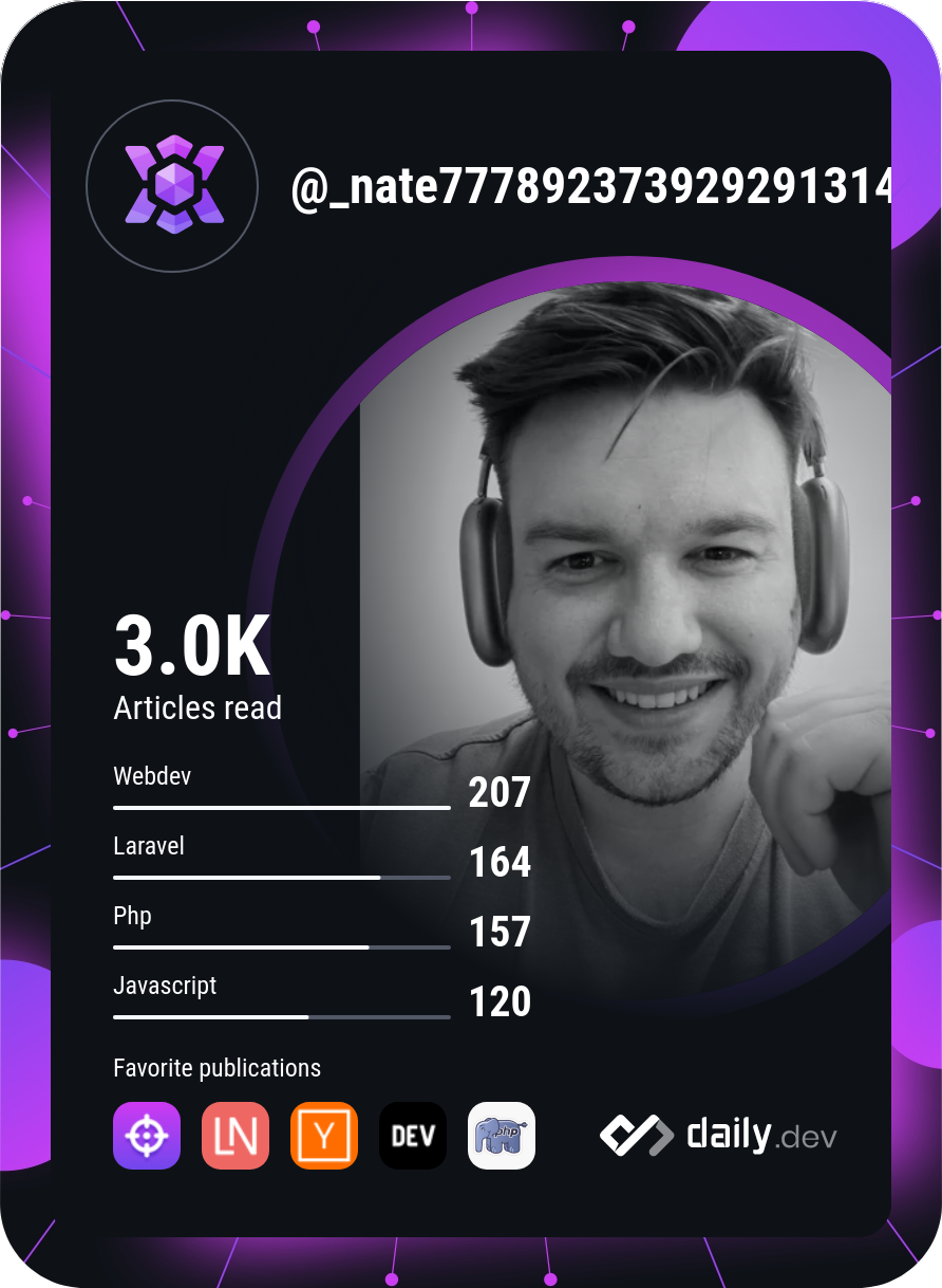 Nate Daly's Dev Card