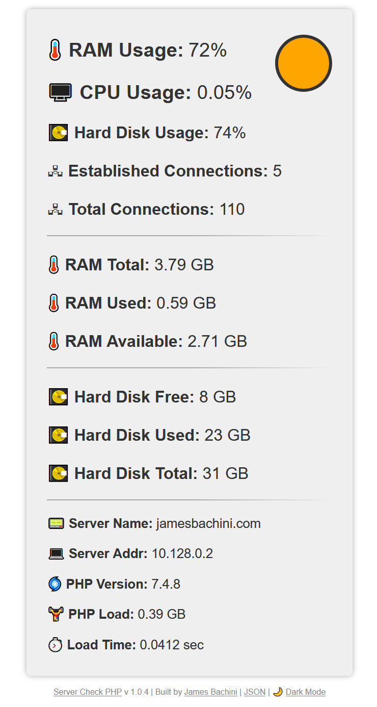 Server Check PHP