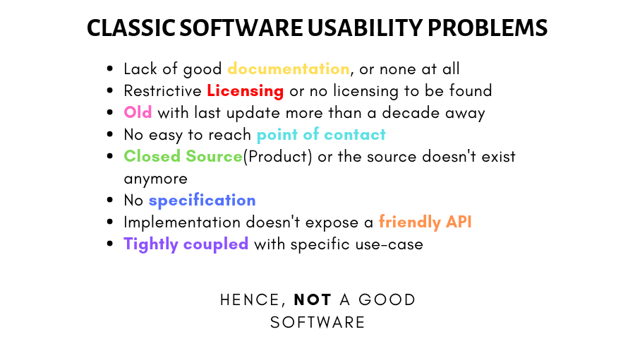 Classic Software Usability Problems