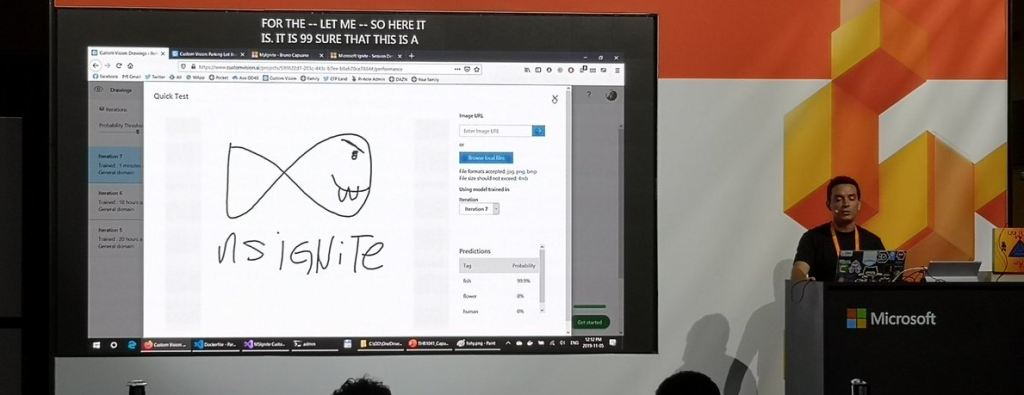 Sharing my drawing skills at Microsoft Ignite