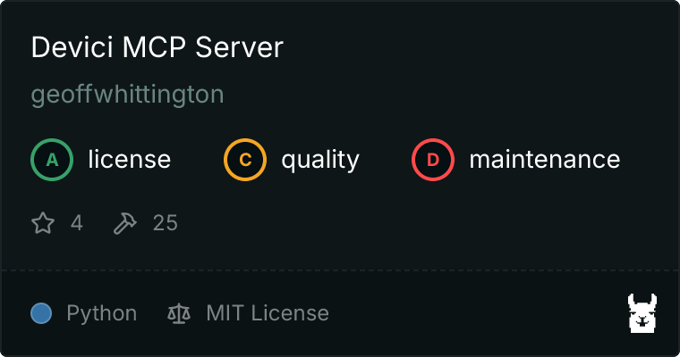 Devici Server MCP server