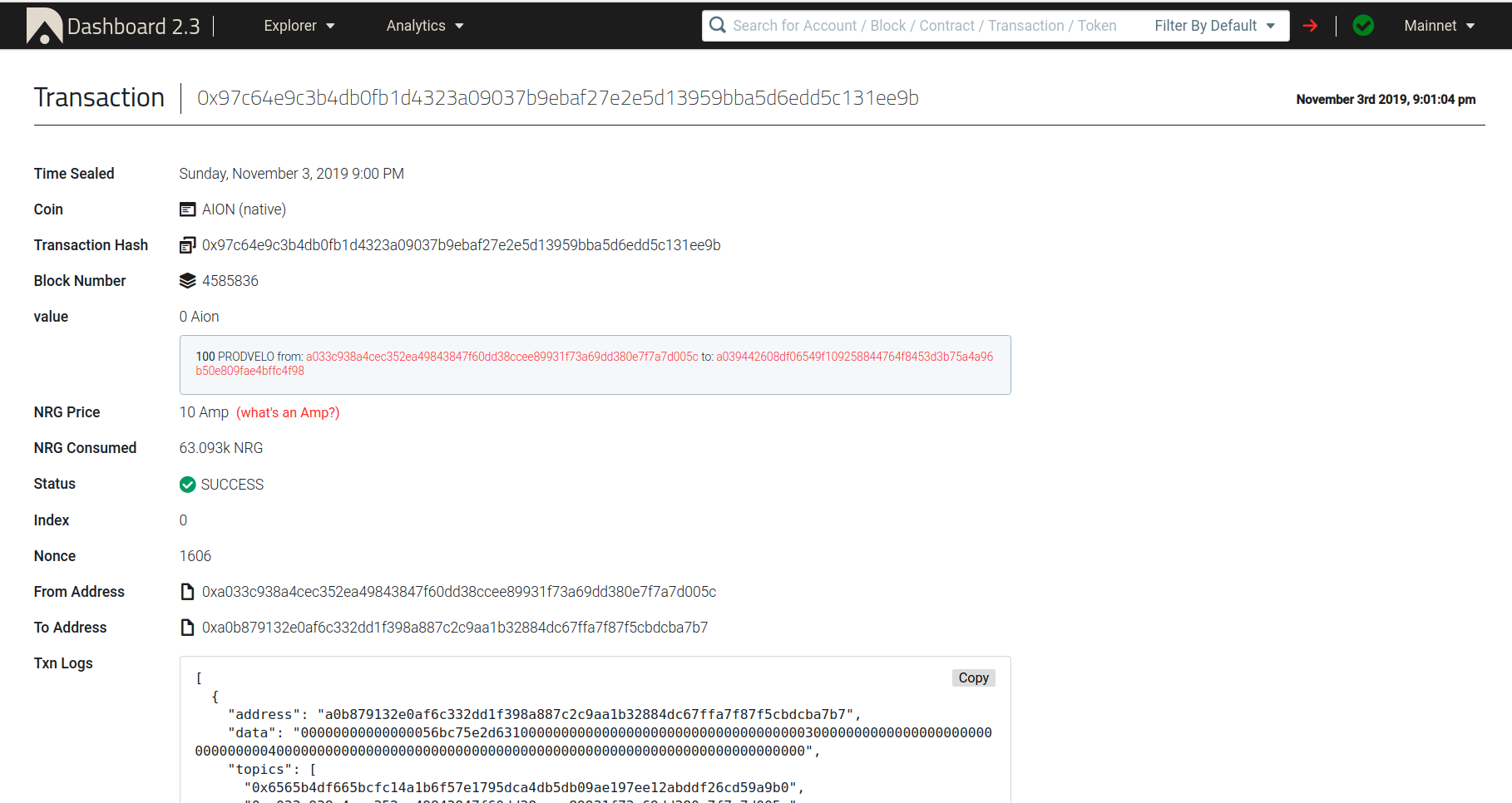 Transaction Details