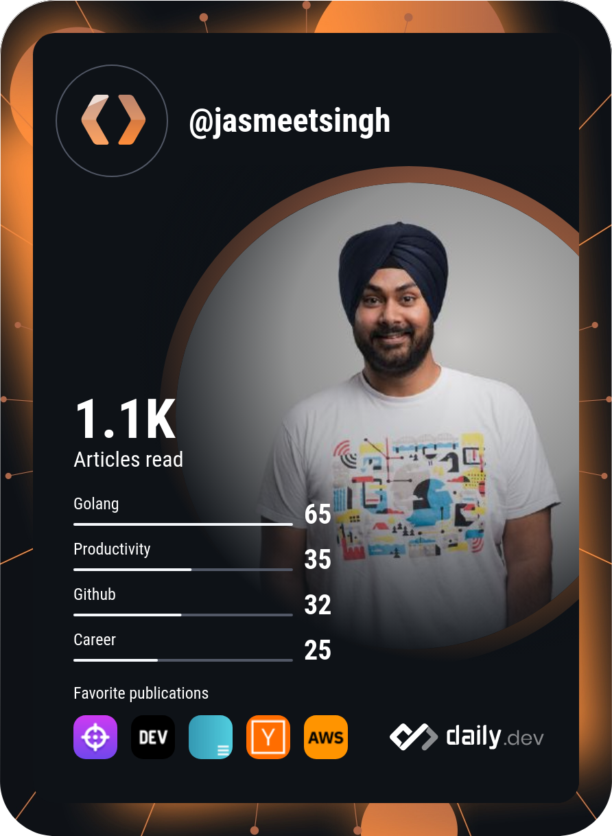 Jasmeet Singh's Dev Card