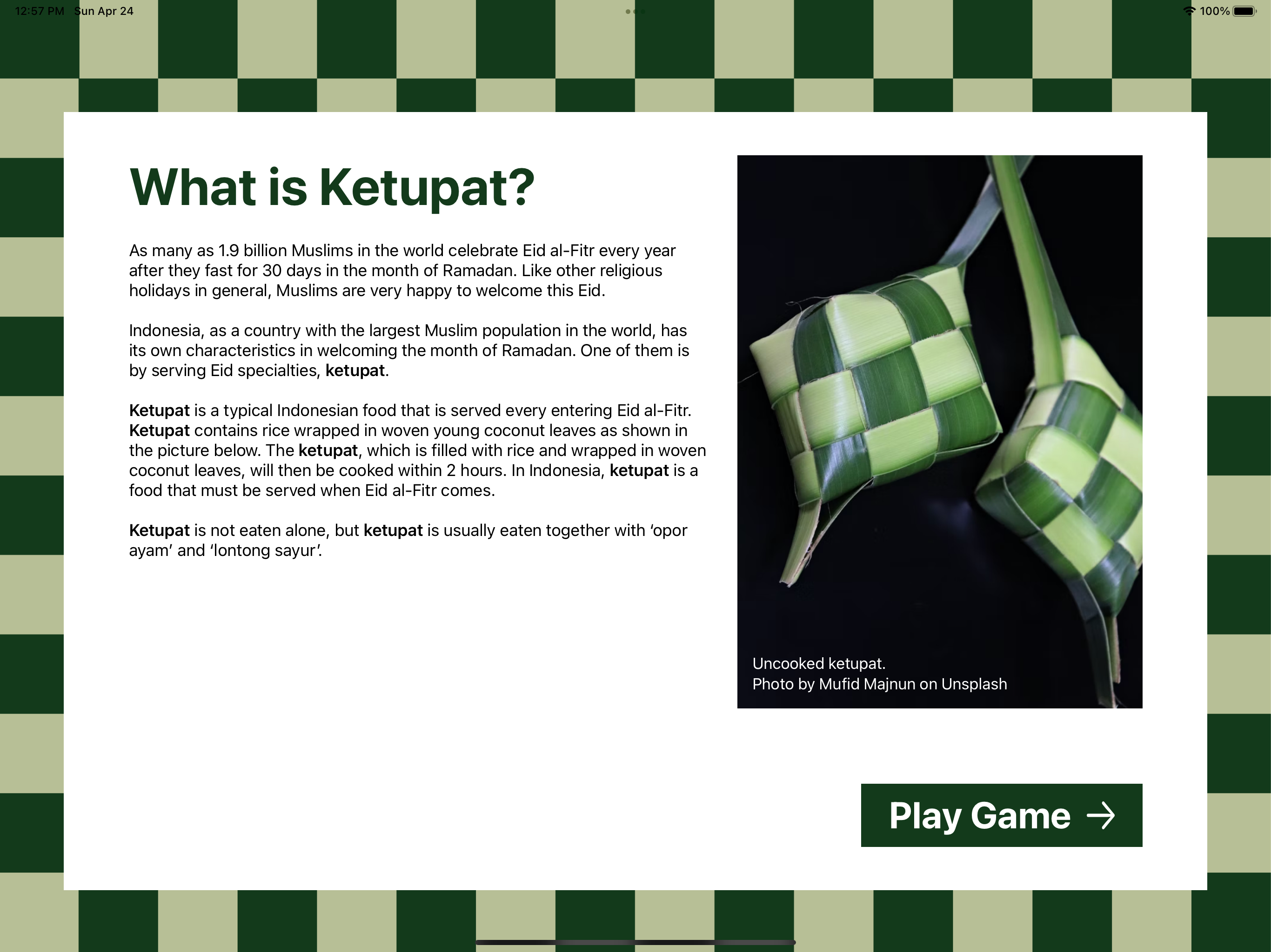 What is Ketupat