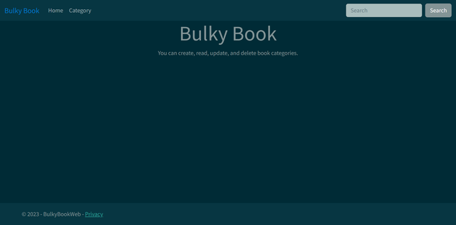 Bulky Book Web Application