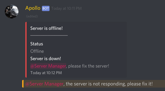 Server is down