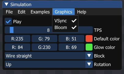 Graphic settings