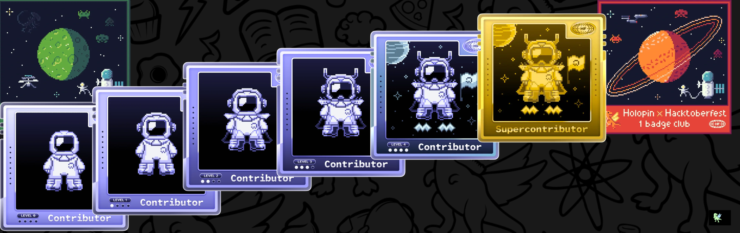 @slytechie's Holopin badges