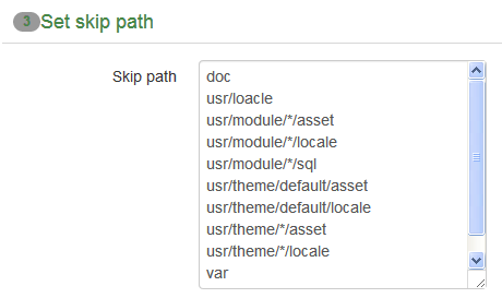 set skip paths