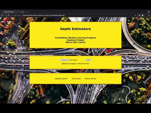 Demonstration of video depth disparity map