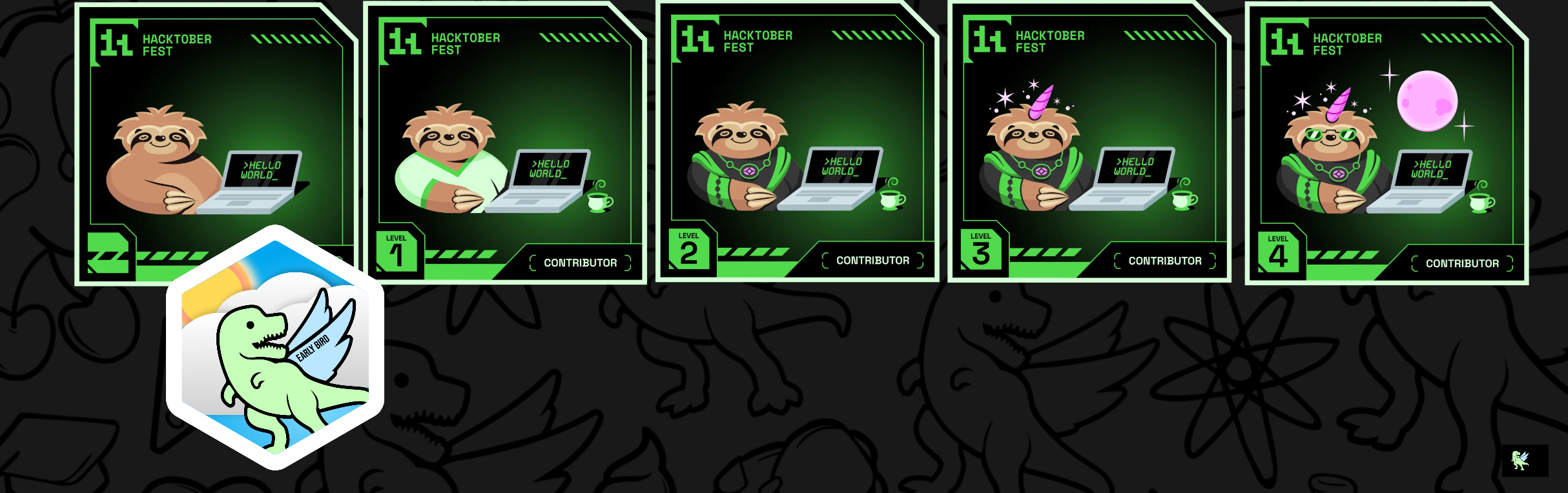 An image of @nitendra2211's Holopin badges, which is a link to view their full Holopin profile