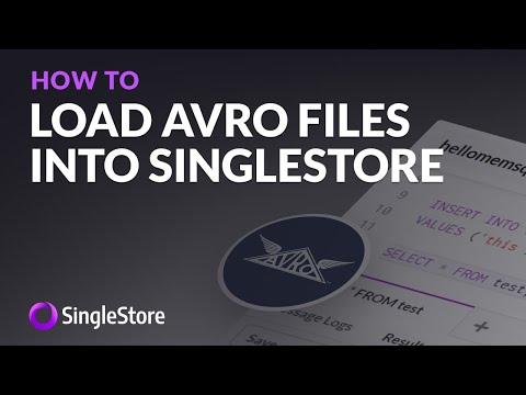 Load Avro file into SingleStore