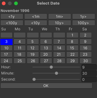 Component setup