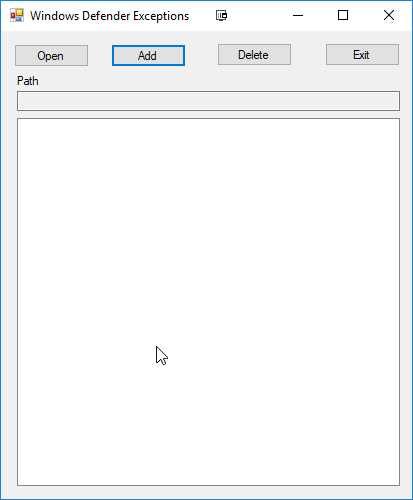 GitHub - c0dycode/WindowsDefenderEasyExceptionAdder: Minimalistic ...