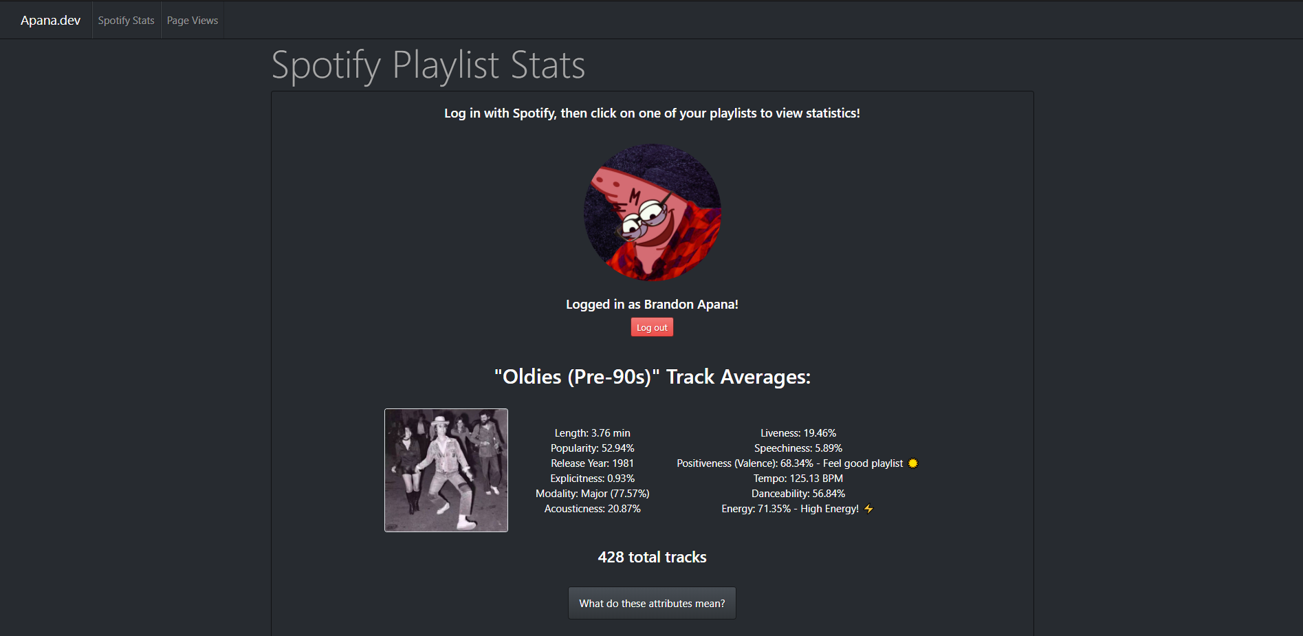 Spotify Playlist Stats