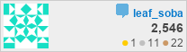 profile for leaf_soba at Stack Overflow, Q&A for professional and enthusiast programmers