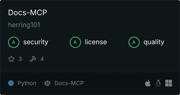 Docs-MCP MCP server