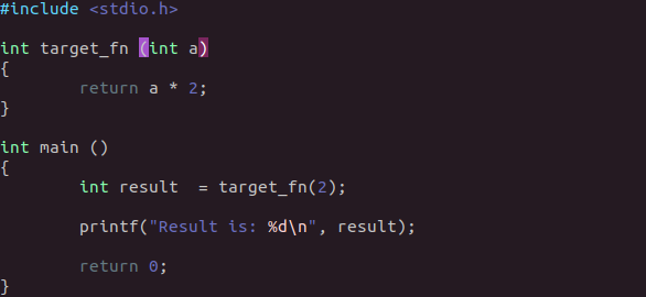 Dummy test program C source code