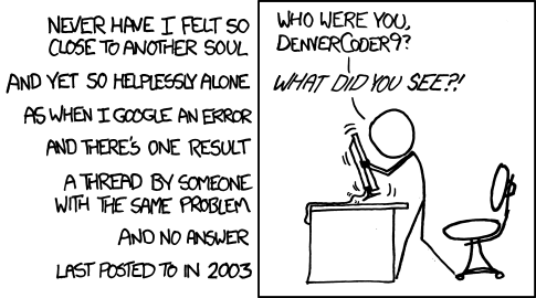 Go look at XKCD 979